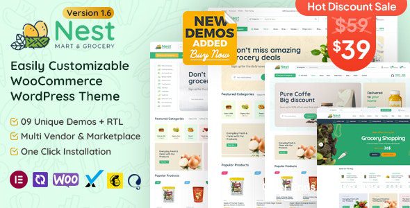 Nest 1.6.0 - Grocery Store WooCommerce WordPress Theme
