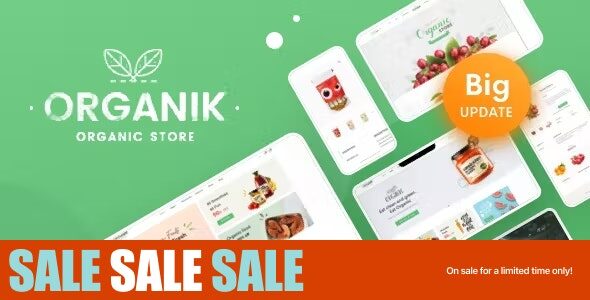 Organik 3.1.9 - Organic Food Store WordPress Theme