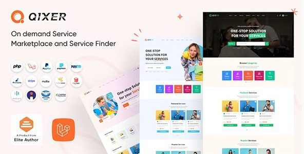 Qixer 1.5.0 Nulled - Multi-Vendor On demand Service Marketplace and Service Finder