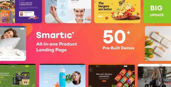 Smartic 2.1.2 - Product Landing Page WooCommerce Theme