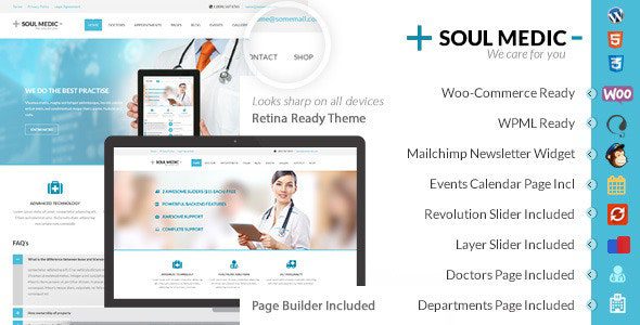 SoulMedic 4.9.0 - Hospital & Doctor WordPress Theme