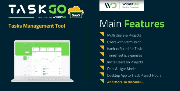 TaskGo SaaS 5.8.0 – Tasks Management Tool