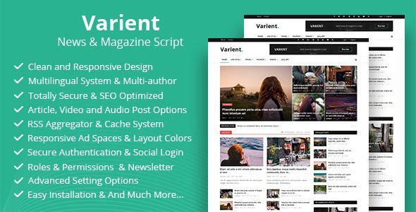 Varient 2.2.1 - News & Magazine Script