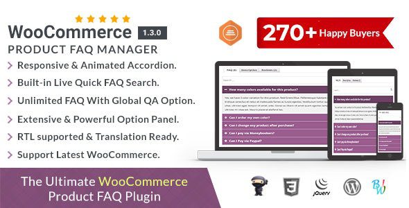 WooCommerce Product Faq Manager 1.3.0