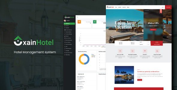 Xain 2.5.0 Nulled - Hotel Management System with Website