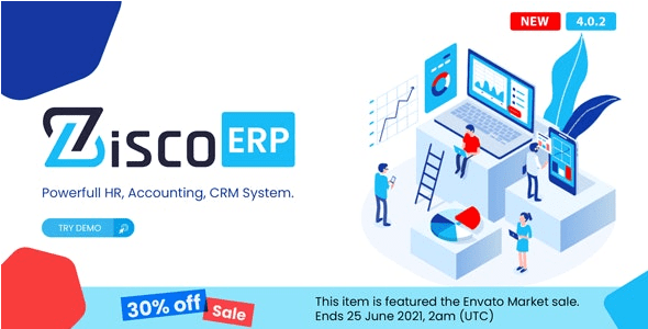 ZiscoERP 6.0.4 - Powerful HR, Accounting, CRM System