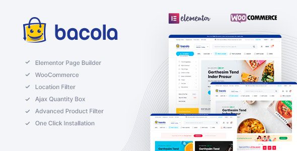 Bacola 1.3.5 Nulled - Grocery Store and Food eCommerce Theme