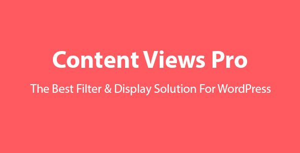 Content Views Pro 6.2.0 - WordPress Filter & Grid Plugin