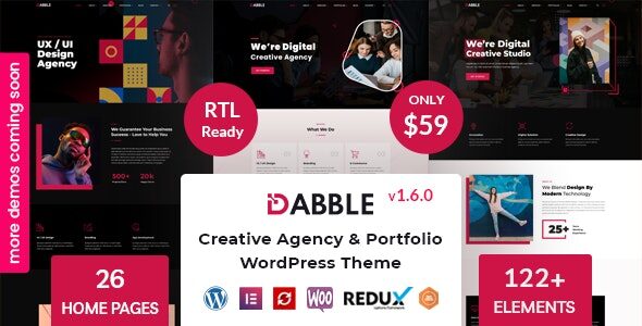 Dabble 1.6.0 - Creative Agency & Portfolio