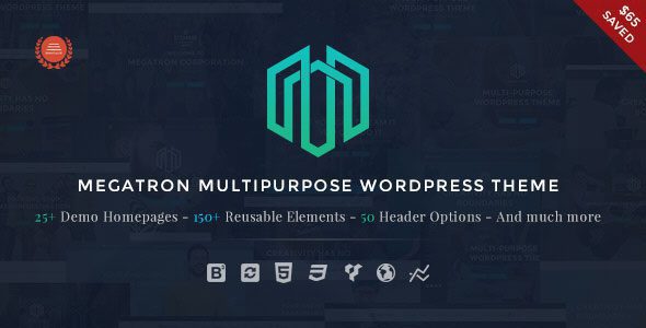 Megatron 4.1.0 - Responsive MultiPurpose WordPress Theme