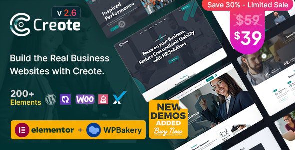Creote 2.6.7 - Corporate & Consulting Business WordPress Theme