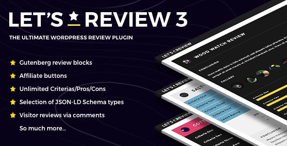 Let’s Review 3.4.3 - WordPress Plugin With Affiliate Options
