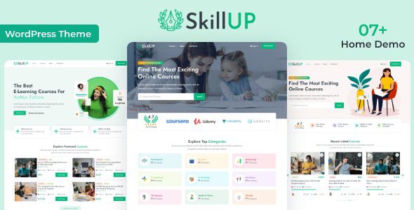 SkillUp 1.0.18 - Online Education WordPress Theme