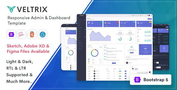 Veltrix 5.0.0 - Admin & Dashboard Template
