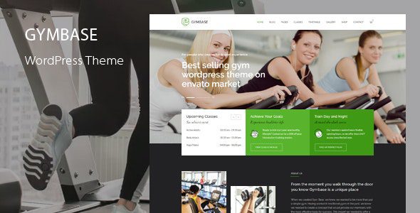 GymBase 16.1 - Gym Fitness WordPress Theme