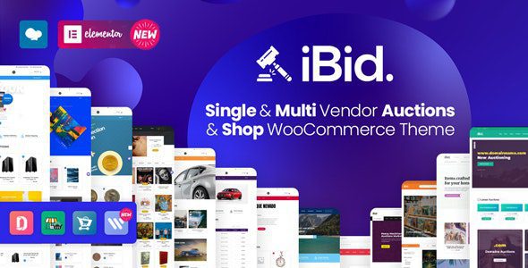 iBid 3.8.0 - Multi Vendor Auctions WooCommerce Theme