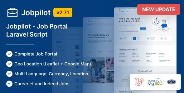 Jobpilot 2.77.17 - Job Portal Laravel Script