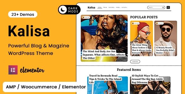 Kalisa 1.5.0 - Blog & Magazine WordPress Theme