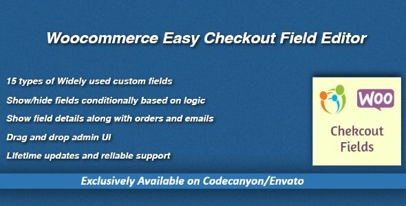 Woocommerce Easy Checkout Field Editor 3.7.0