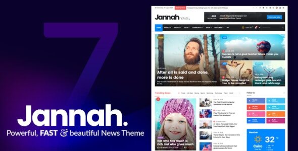 Jannah 7.1.2 Nulled - Newspaper Magazine News BuddyPress AMP