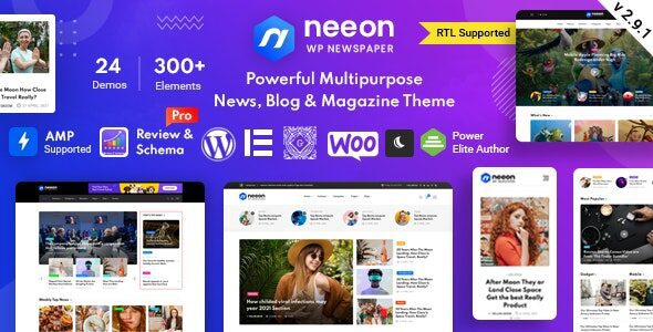 Neeon 2.9.4 - WordPress News Magazine Theme