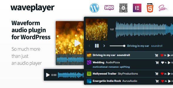 WavePlayer 3.6.2 - Waveform Audio Player for WordPress and WooCommerce
