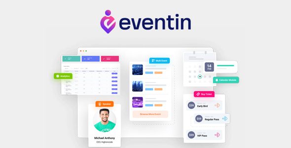 Eventin Pro 3.3.43 - Events Manager & Event Tickets Plugin