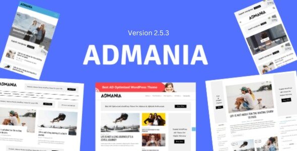 Admania 2.5.3 - Adsense WordPress Theme With Gutenberg Compatibility