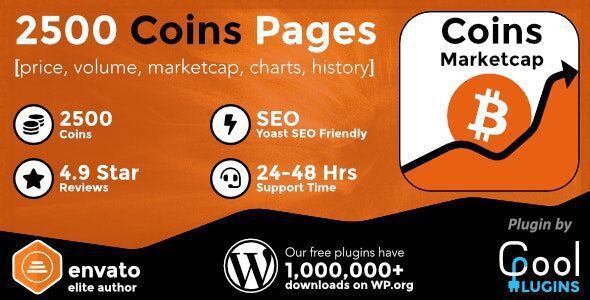 Coins MarketCap 5.5.0 - WordPress Cryptocurrency Plugin