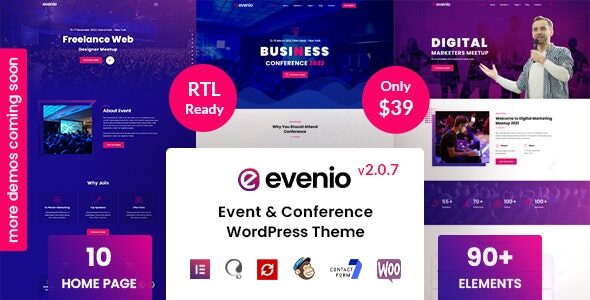 Evenio 2.0.7 - Event Conference WordPress