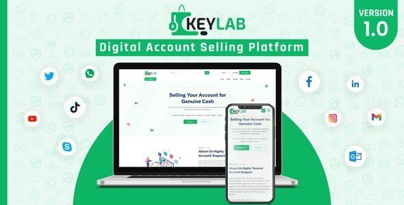 KeyLab 2.0 - Digital Account Selling Platform