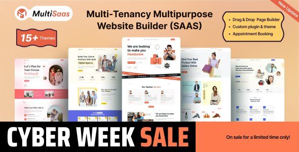 MultiSaas 2.1.0 - Multi-Tenancy Multipurpose Website Builder (Saas)