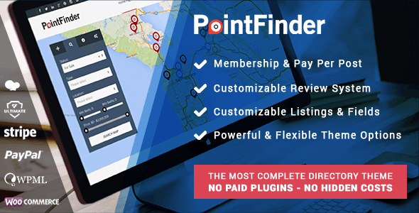 PointFinder 2.3.1 – Directory & Listing WordPress Theme