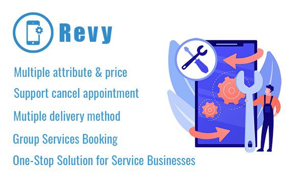 Revy 1.17 - WordPress Booking System for Repair Service Industries
