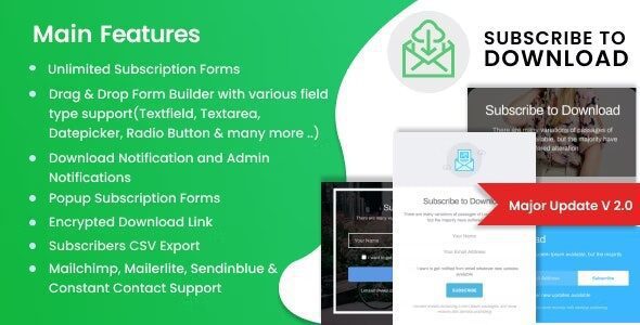 Subscribe to Download 2.0.3 - An Advanced Subscription Plugin for WordPress