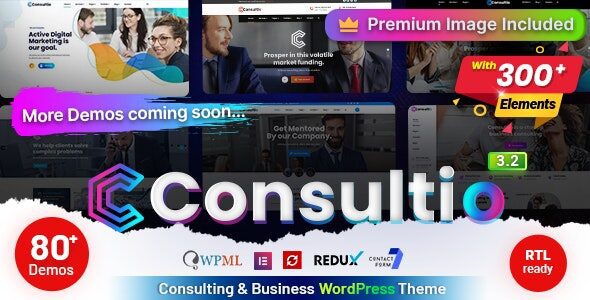 Consultio 3.2.1 Nulled - Corporate Consulting WordPress Theme
