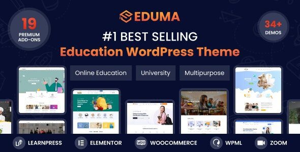 Eduma 5.4.7 Nulled - Education WordPress Theme