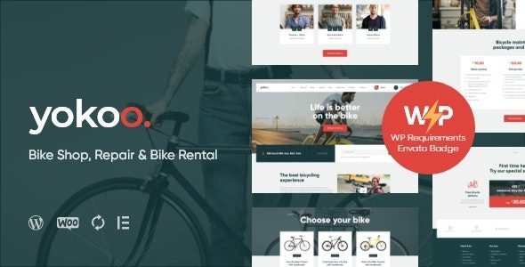 Yokoo 1.1.5 - Bike Shop & Bicycle Rental WordPress Theme