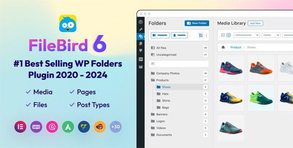 FileBird Pro 6.1.2 Nulled - WordPress Media Library Folders