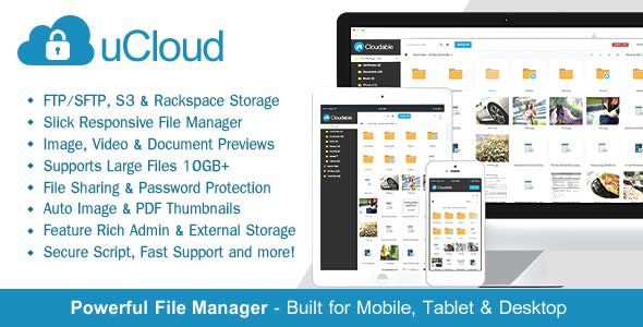 uCloud 2.1.1 - File Hosting Script - Securely Manage, Preview & Share Your Files