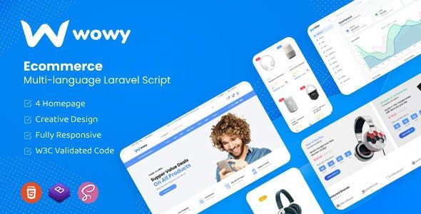 Wowy 1.27.2 – Multi-language Laravel eCommerce Script