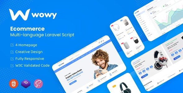 Wowy 1.27.2 - Multi-language Laravel eCommerce Script