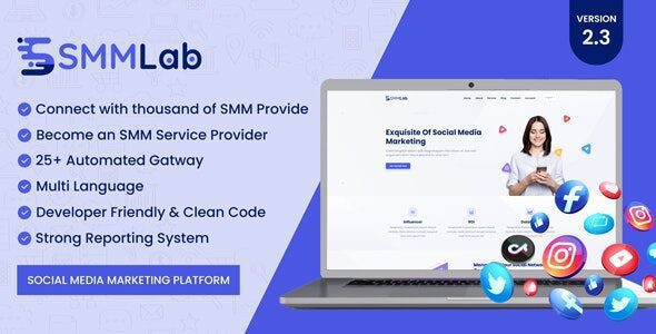 SMMLab 2.3.0 – Social Media Marketing SMM Platform