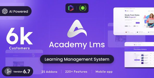 Academy LMS 6.7 Nulled - Learning Management System