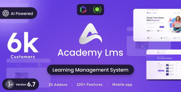 Academy LMS 6.7 – Learning Management System