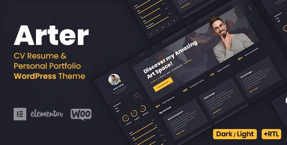 Arter 1.8.3 - Resume WordPress Theme
