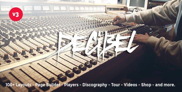 Decibel 3.6.8 - Professional Music WordPress Theme