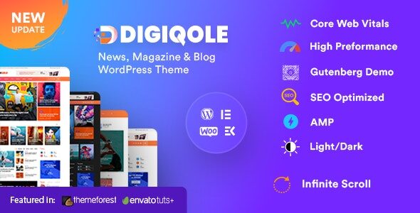 Digiqole 2.2.1 - News Magazine WordPress Theme