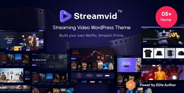 StreamVid 5.0.5 Nulled - Streaming Video WordPress Theme