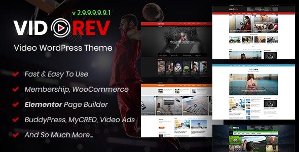 VidoRev 2.9.9.9.9.9.7 – Video WordPress Theme